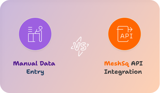 Manual data entry vs MeshSq API integration